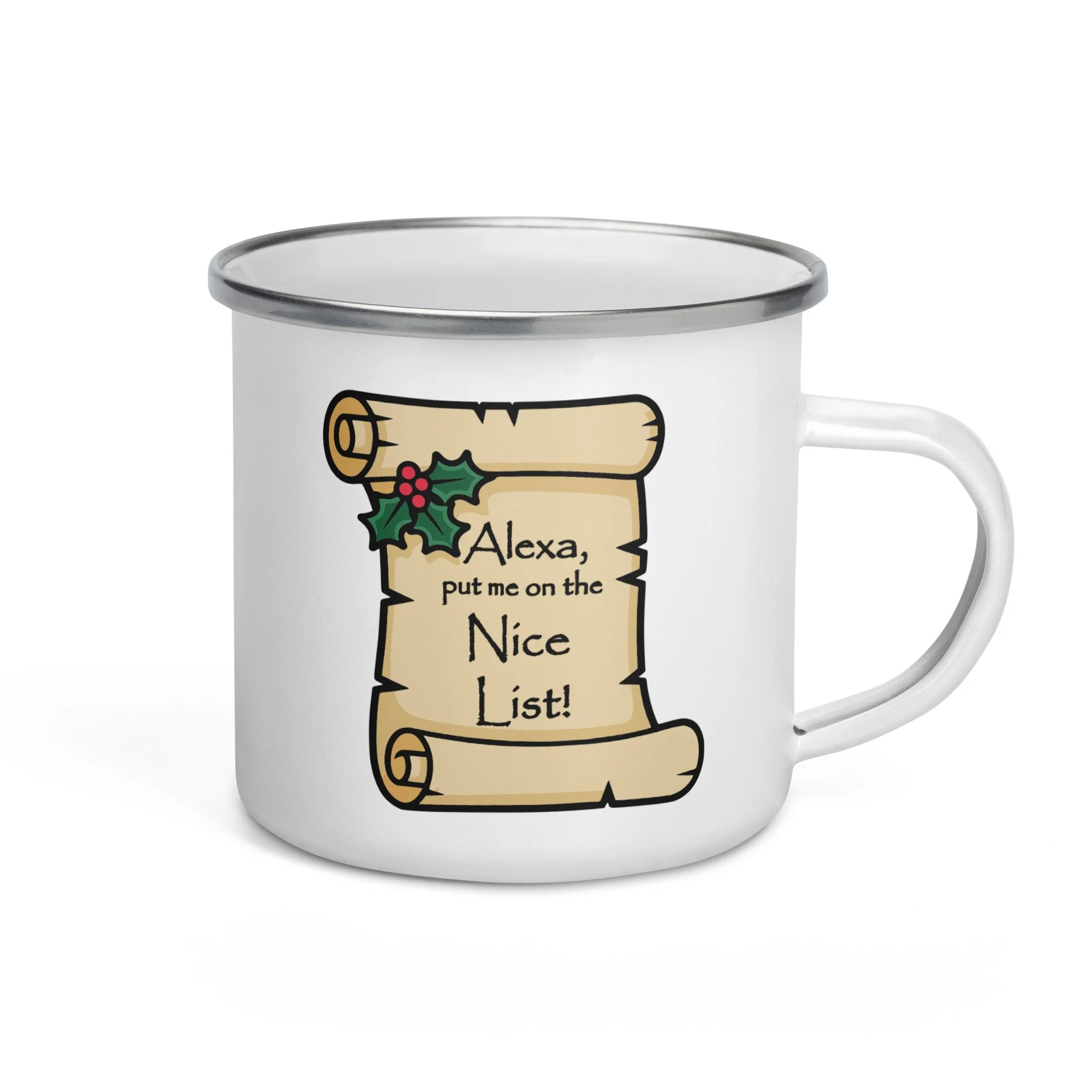 Alexa put me on the Nice List Camp Mug